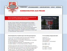 Tablet Screenshot of fernmeldebau-steigerwald.com